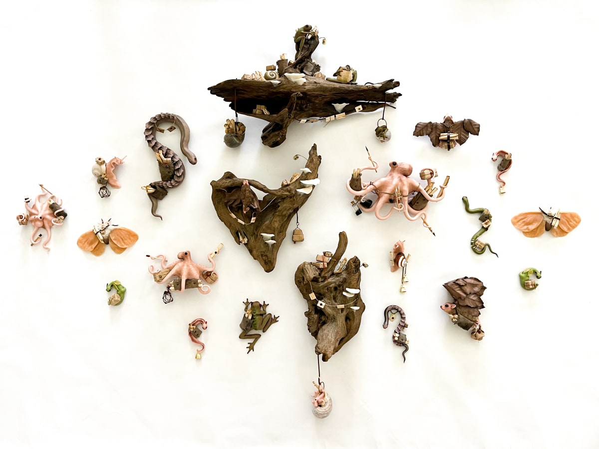 "Messenger" Wall Installation View by Cheryl Lee, Image 1.