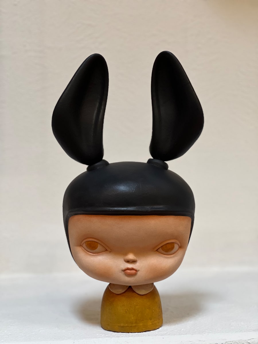 Black Rabbit Lizzie (Bust ) by Kathie Olivas, Image 1.