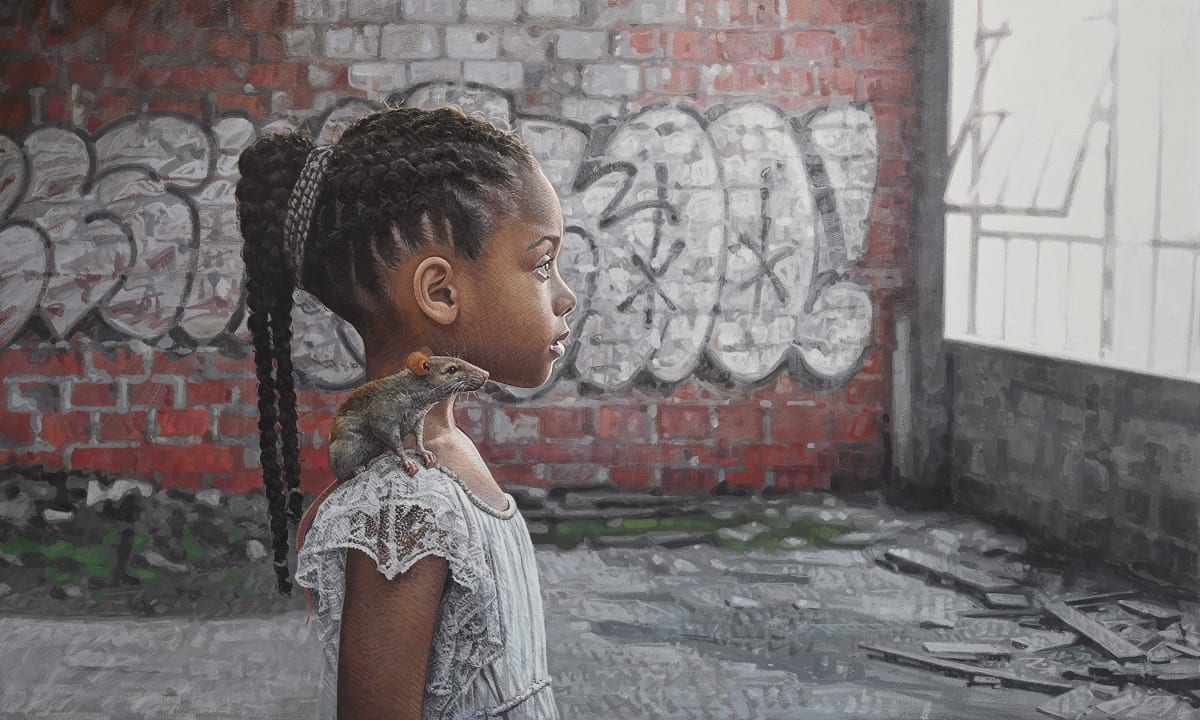 Girl and Rat by Kevin Peterson, Image 1.