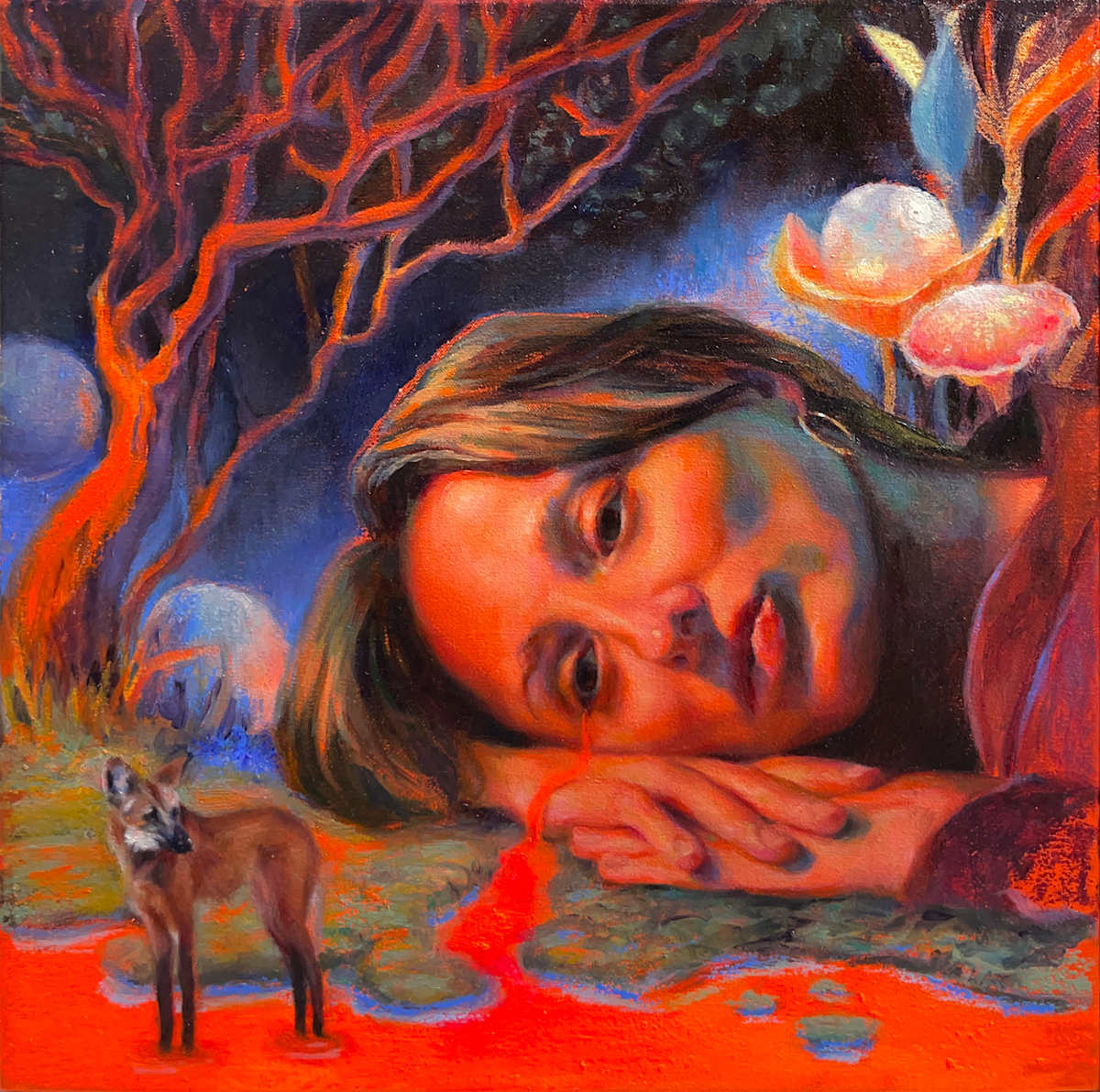 She listens when the earth whispers by Lara Hochreiter 