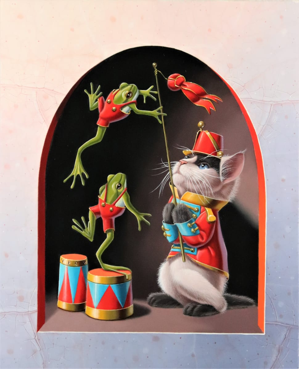 « Le dresseur au ruban rouge » (« The trainer with the red ribbon ») by Valéry VECU-Quitard 