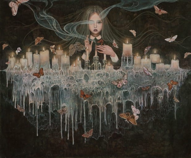 Melting candles by Mao Hamaguchi 