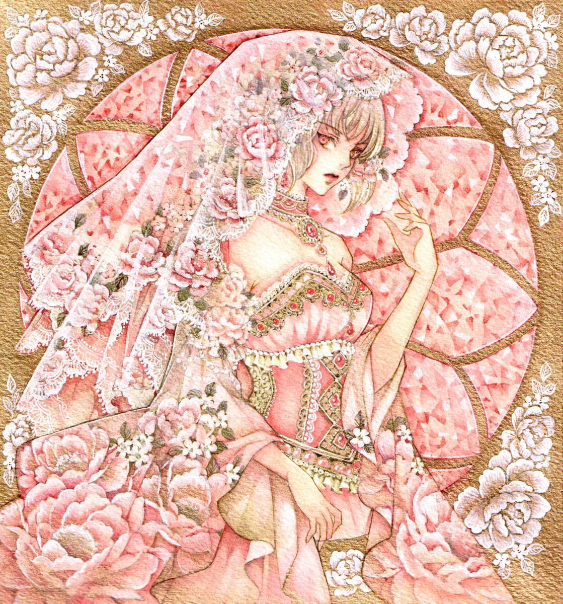 Morganite Veil by Laverinne 