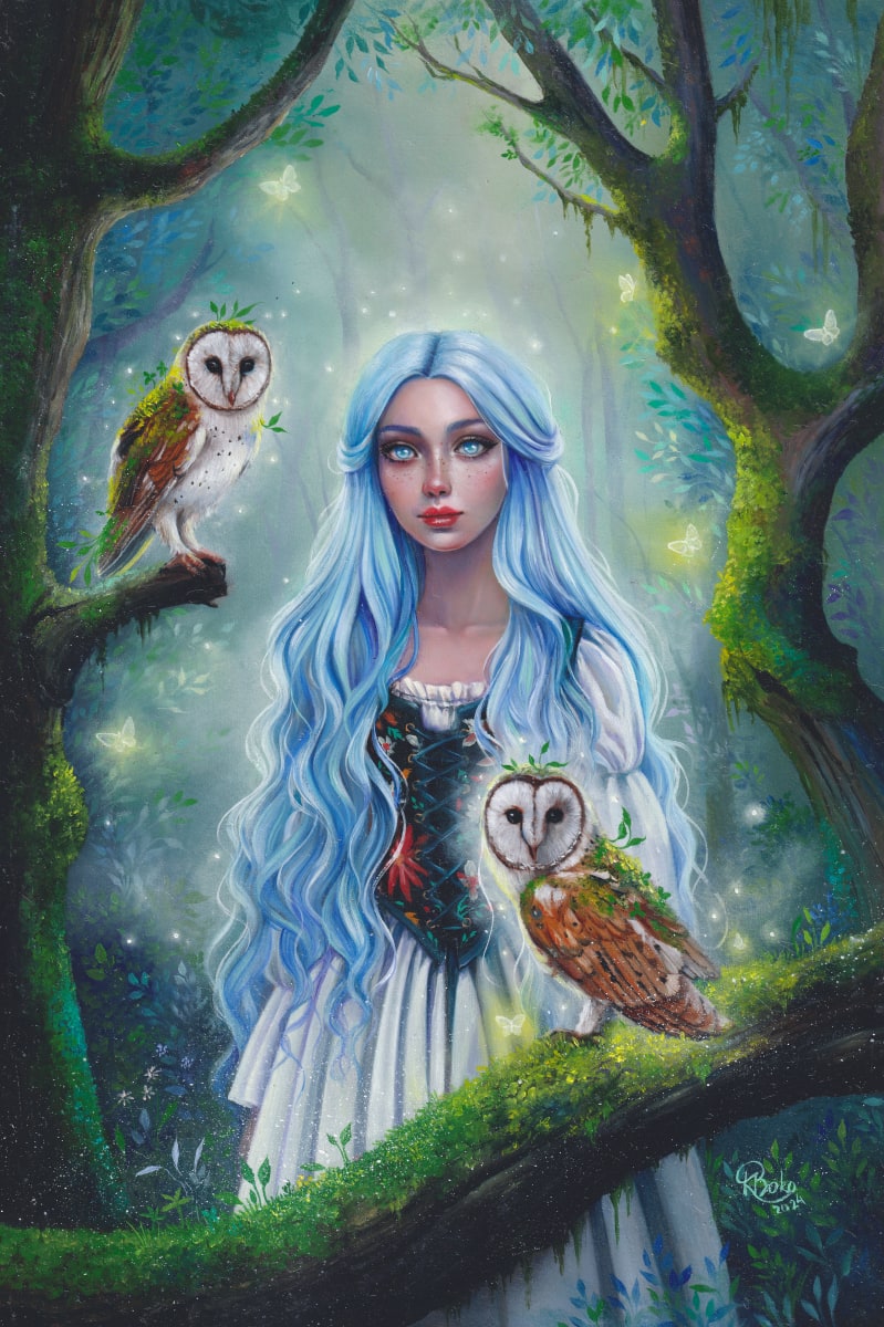 Mysteries in the Moonlit Forest by Kseniia Boko 