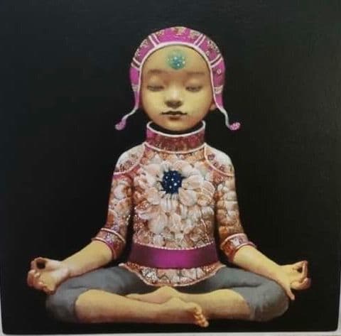 Little Mediator (Pink Floral) by Nicoletta Tomas, Image 1.