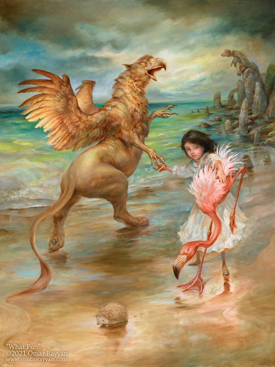 Guided by a griffin? What fun! by Omar Rayyan, Image 1.