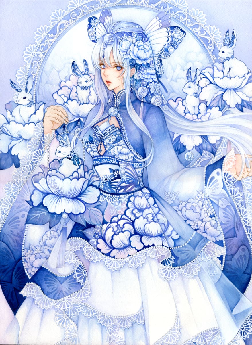Porcelain Flower by Laverinne, Image 1.