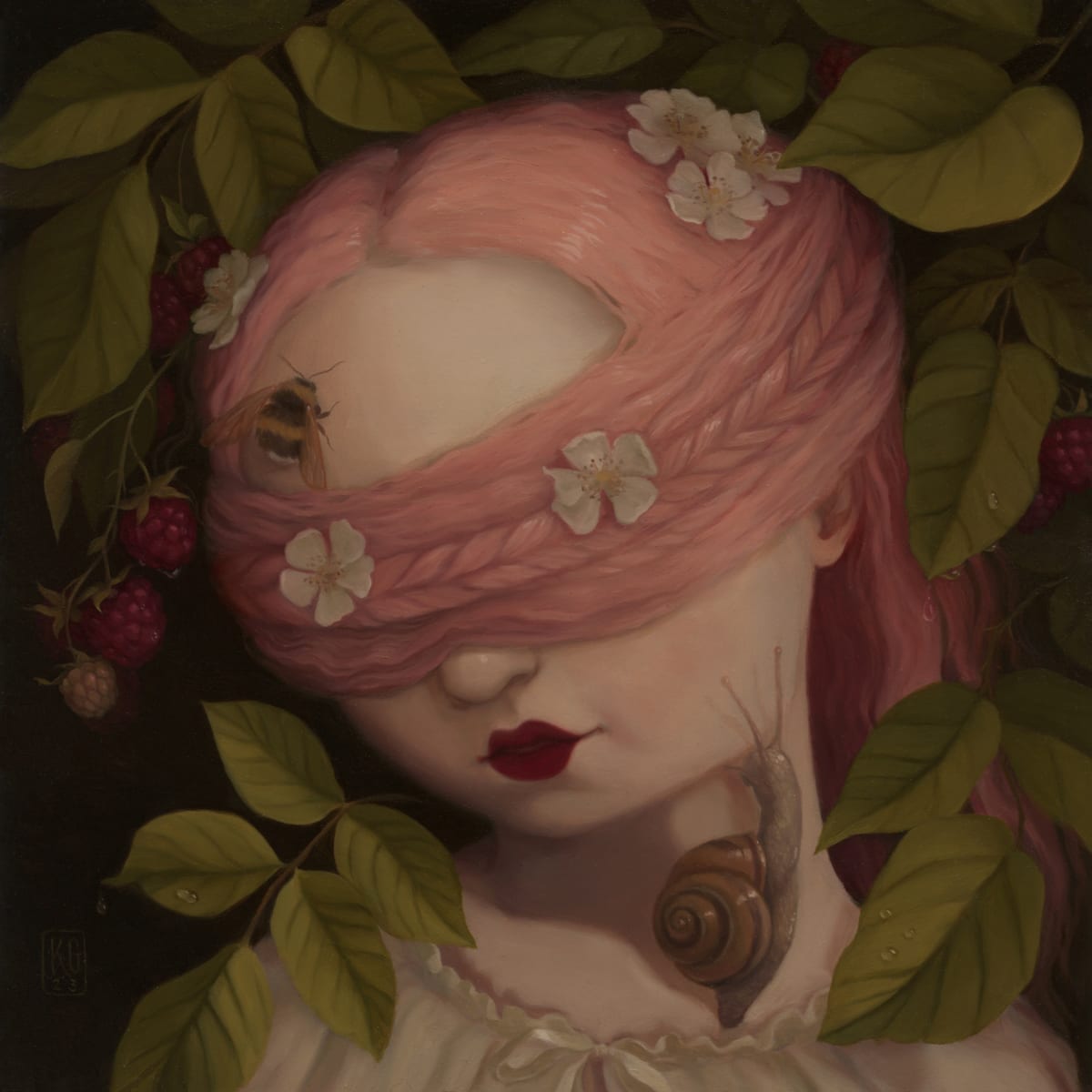 Raspberry Blossom by Katie Gamb 