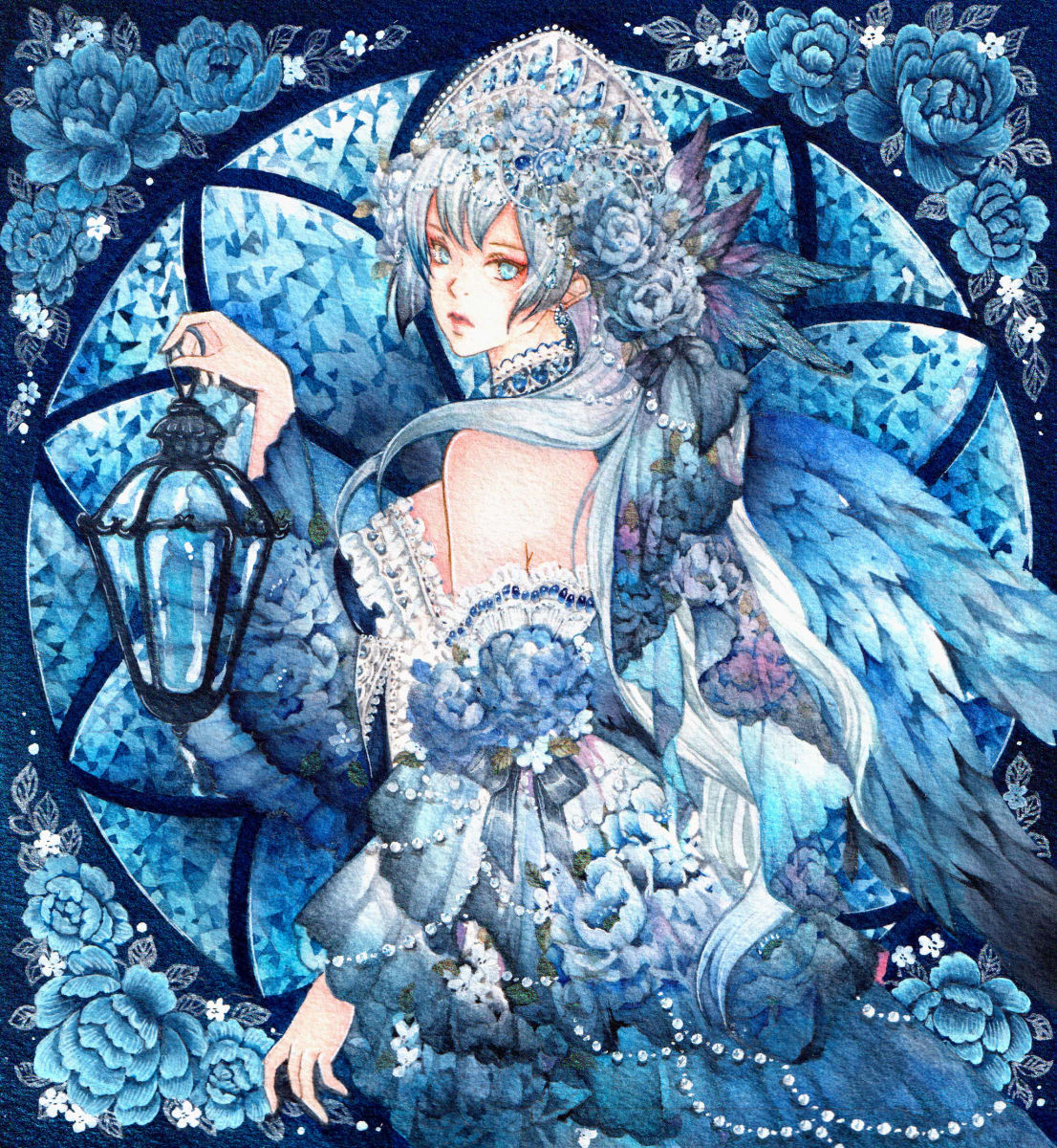 Saphire Lantern by Laverinne, Image 1.