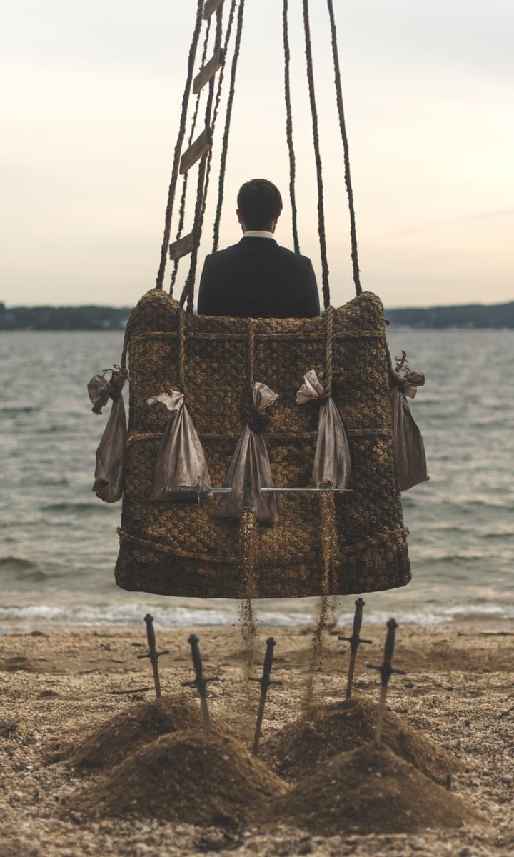 VI - Six of Swords - Minor Arcana by Nicolas Bruno, Image 1.