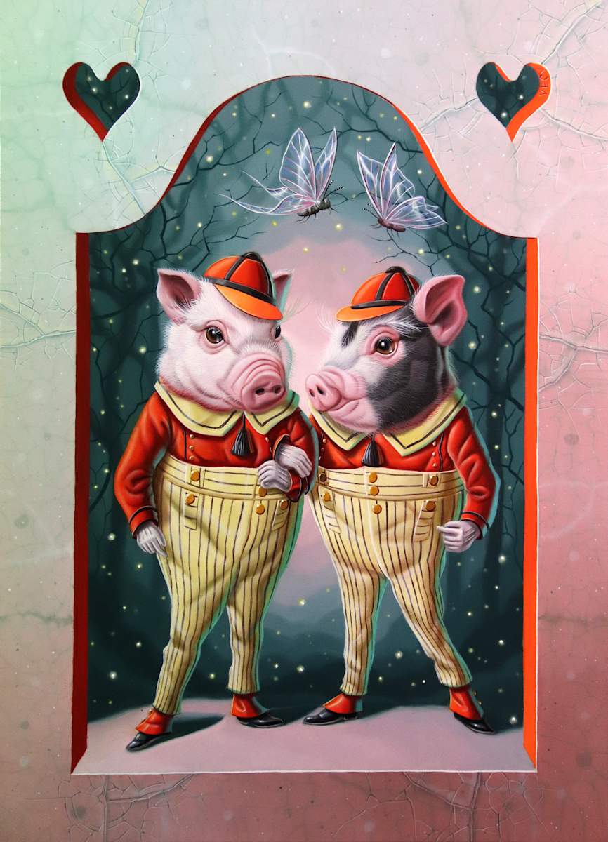 Tweedledum and Tweedledee by Valéry VECU-Quitard, Image 1.