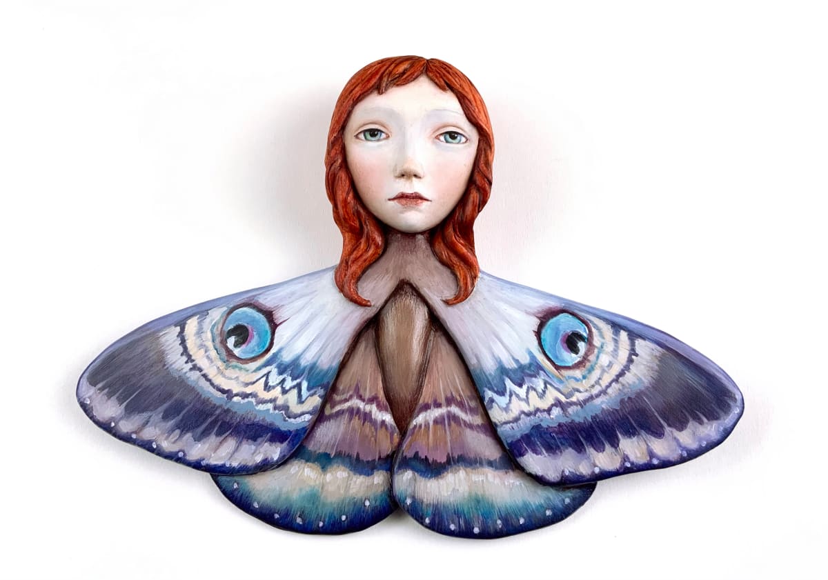 Purple moth girl by Zoe Thomas 