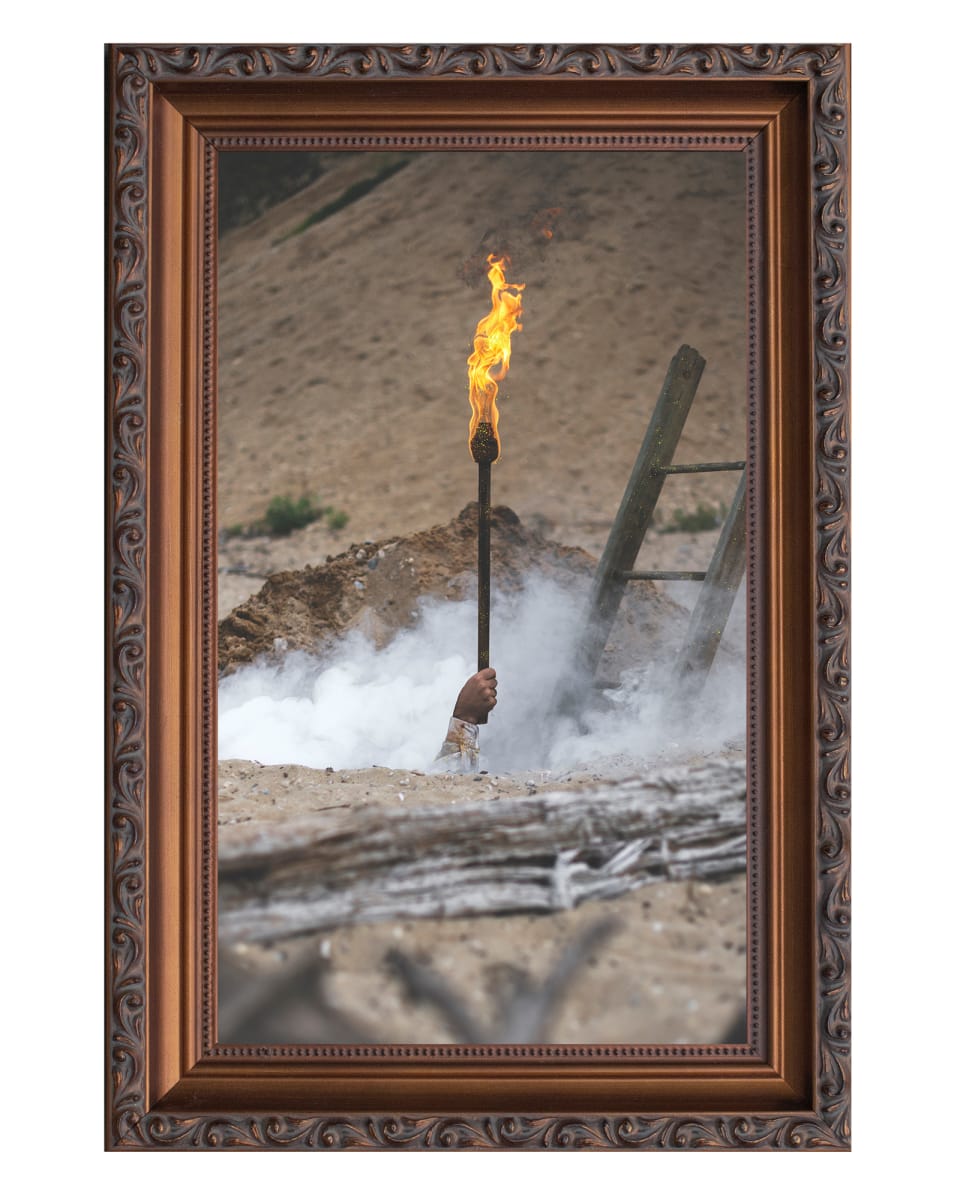 I - Ace of Wands - Minor Arcana - 24kt Gold Leaf Embellished by Nicolas Bruno, Image 1.