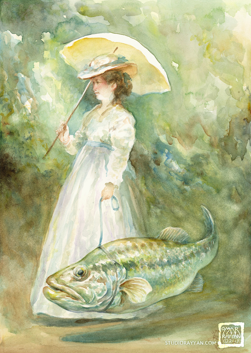 Lady Hortense has a Big Mouth by Omar Rayyan 