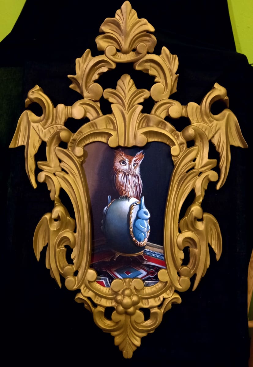 Blue bunny egg by Zoe Chigi 