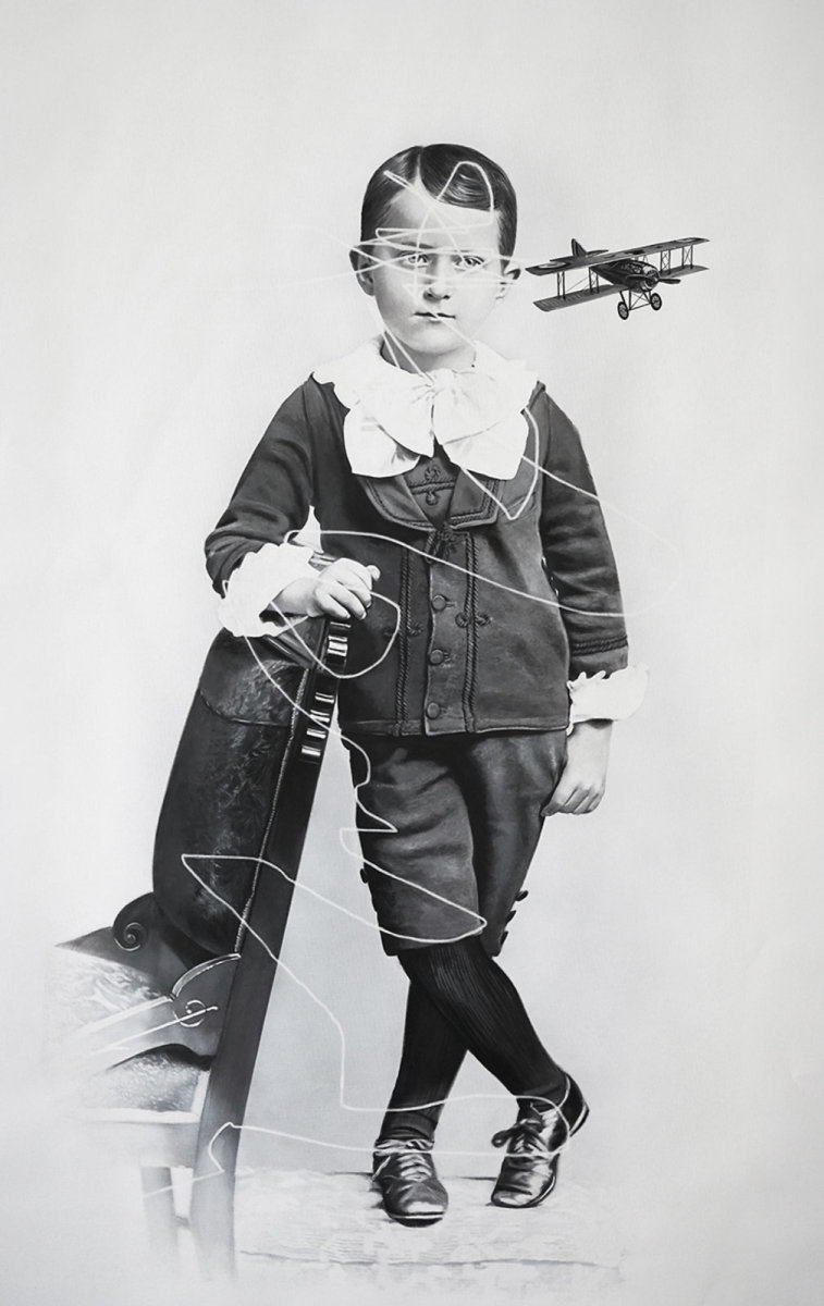 Boy and Aeroplane by Zoé Byland 