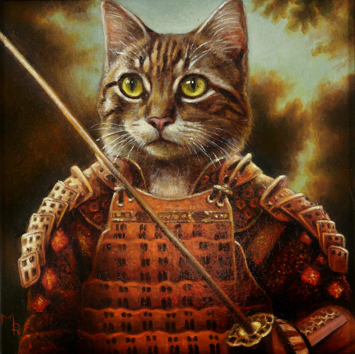 CAT SAMURAI 12 by Marc Le Rest, Image 1.