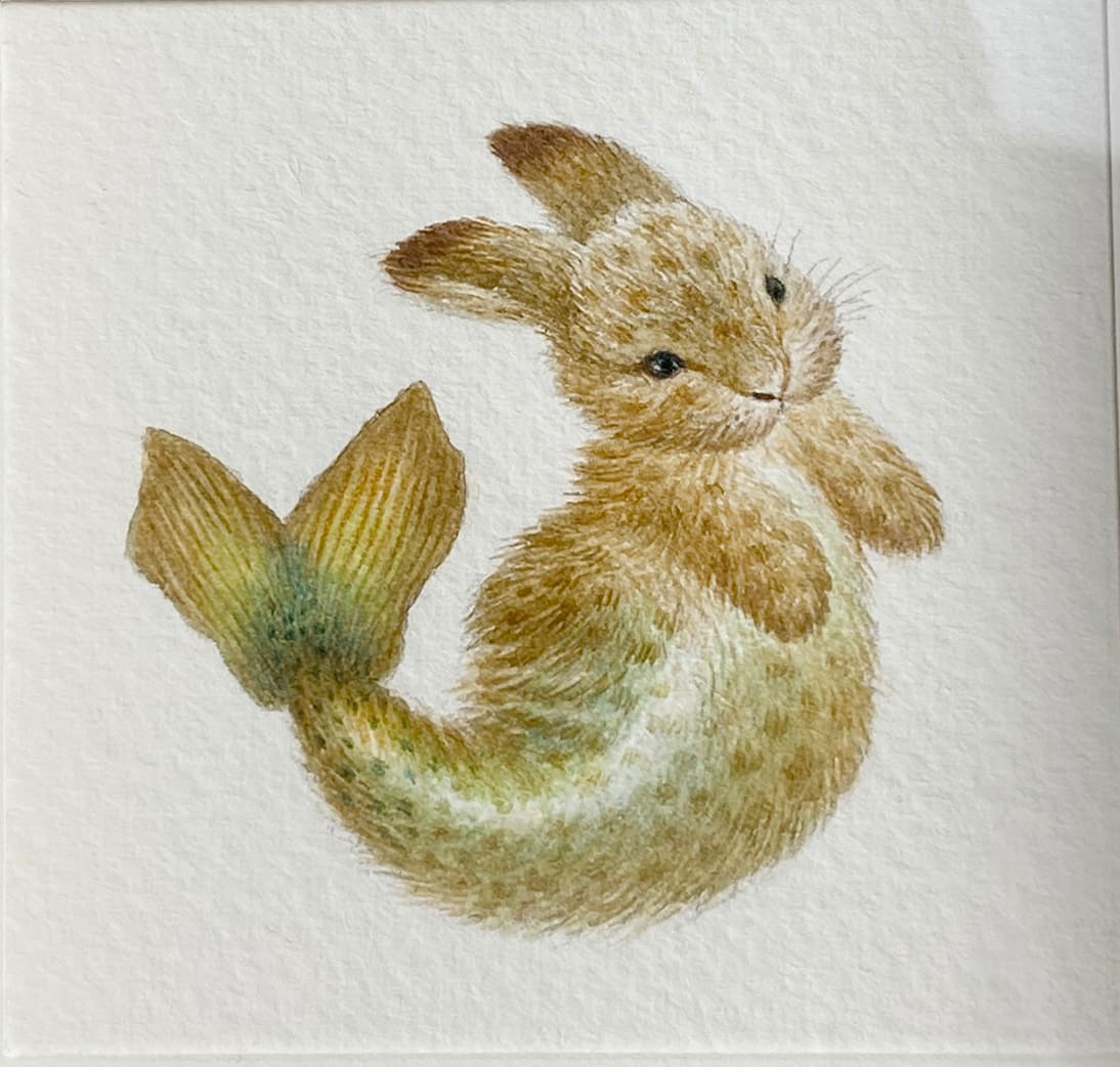 Mermaid Bunny #1 by Oxana Fomina 