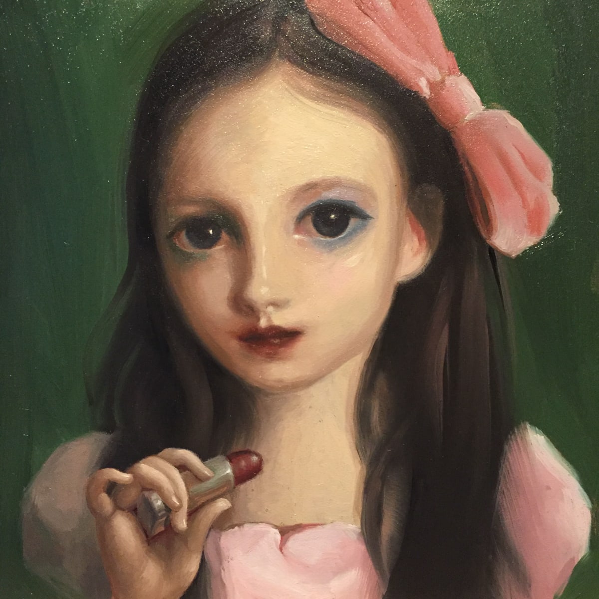 Girl with Lipstick by Aniela Sobieski 