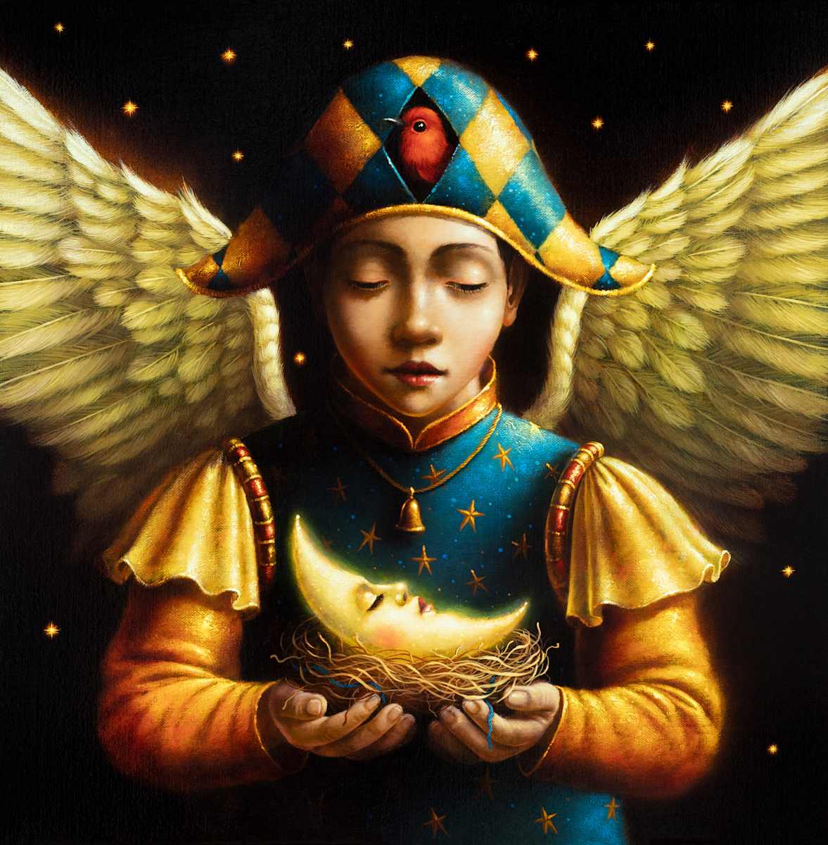 Guardian of the moon by Ronald Compánoca 