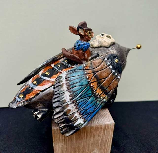 Hare in flight (take off ) by Joanne Robey 