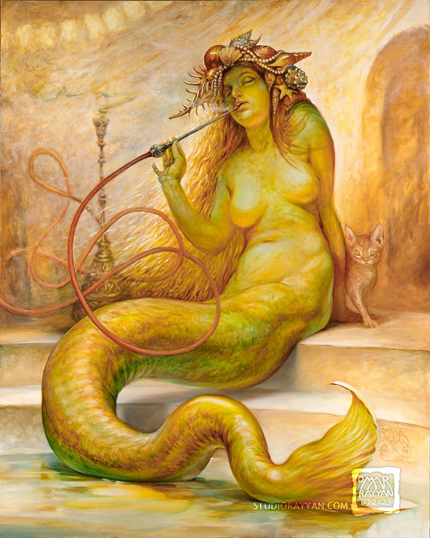 In the Hammam by Omar Rayyan 