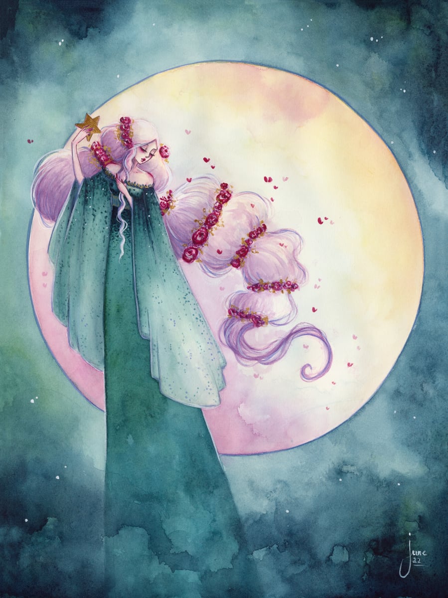 La lune est là mais le soleil ne la voit pas by June Leeloo 