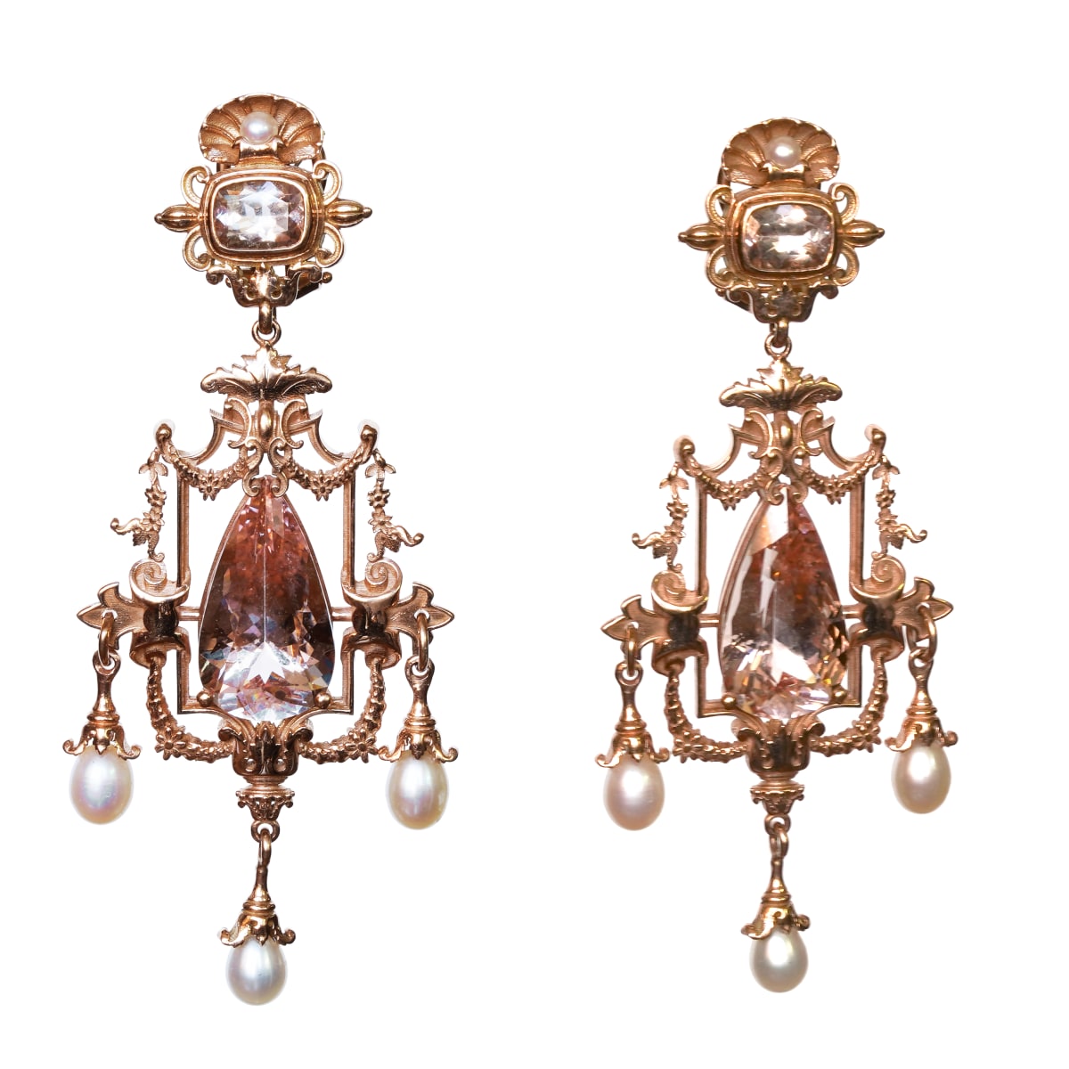 GARDENS OF ARMIDA EARRINGS by William Llewellyn Griffiths, Image 2.