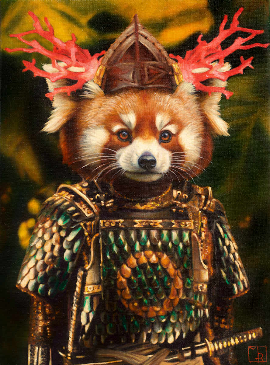 RED PANDA SAMURAI by Marc Le Rest 