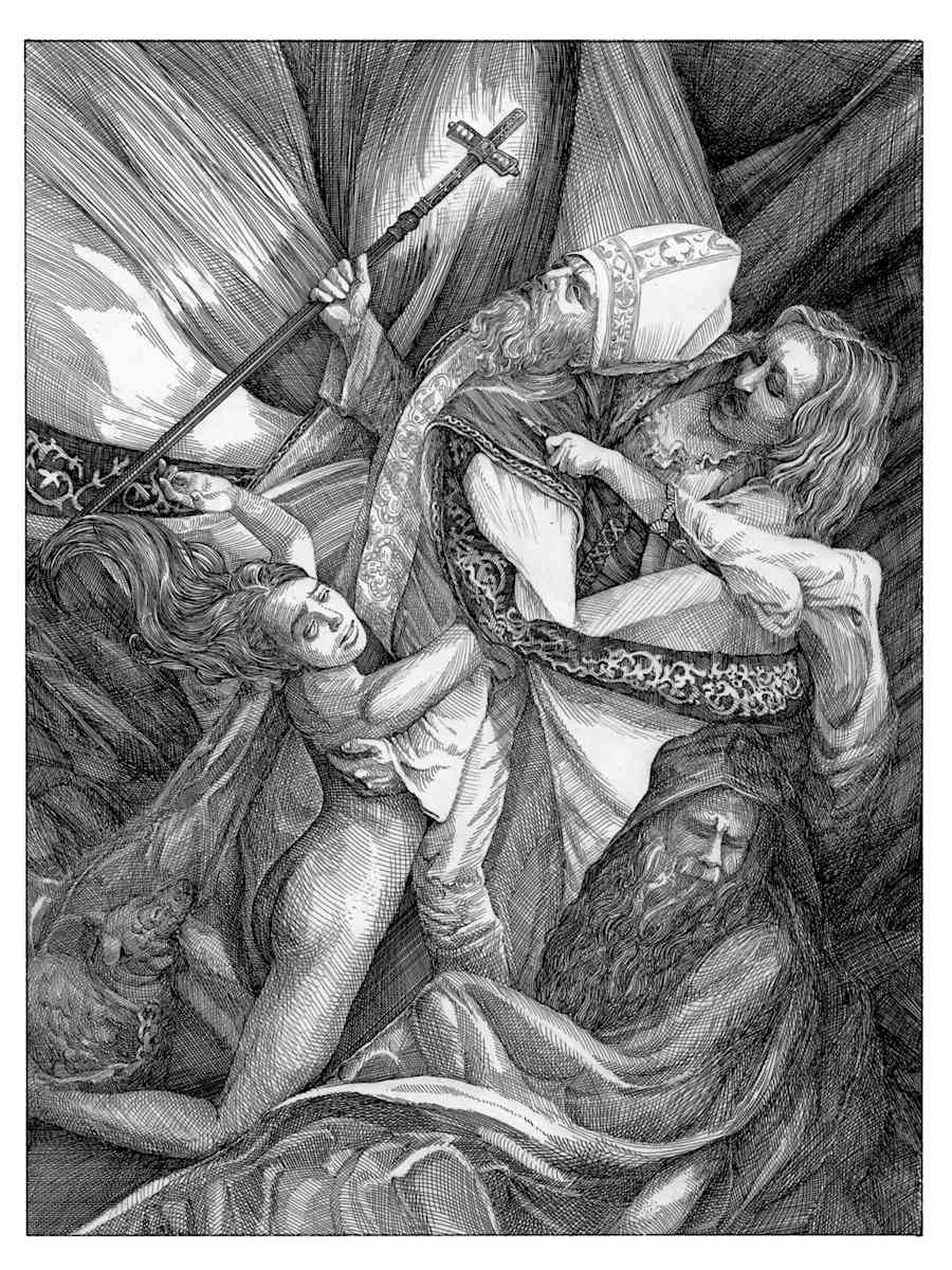 The Revolt of the Innocent (Homage to Matt Jordan's tattoo of "The Revolt of the Innocent") by Myriam Black, Image 1.