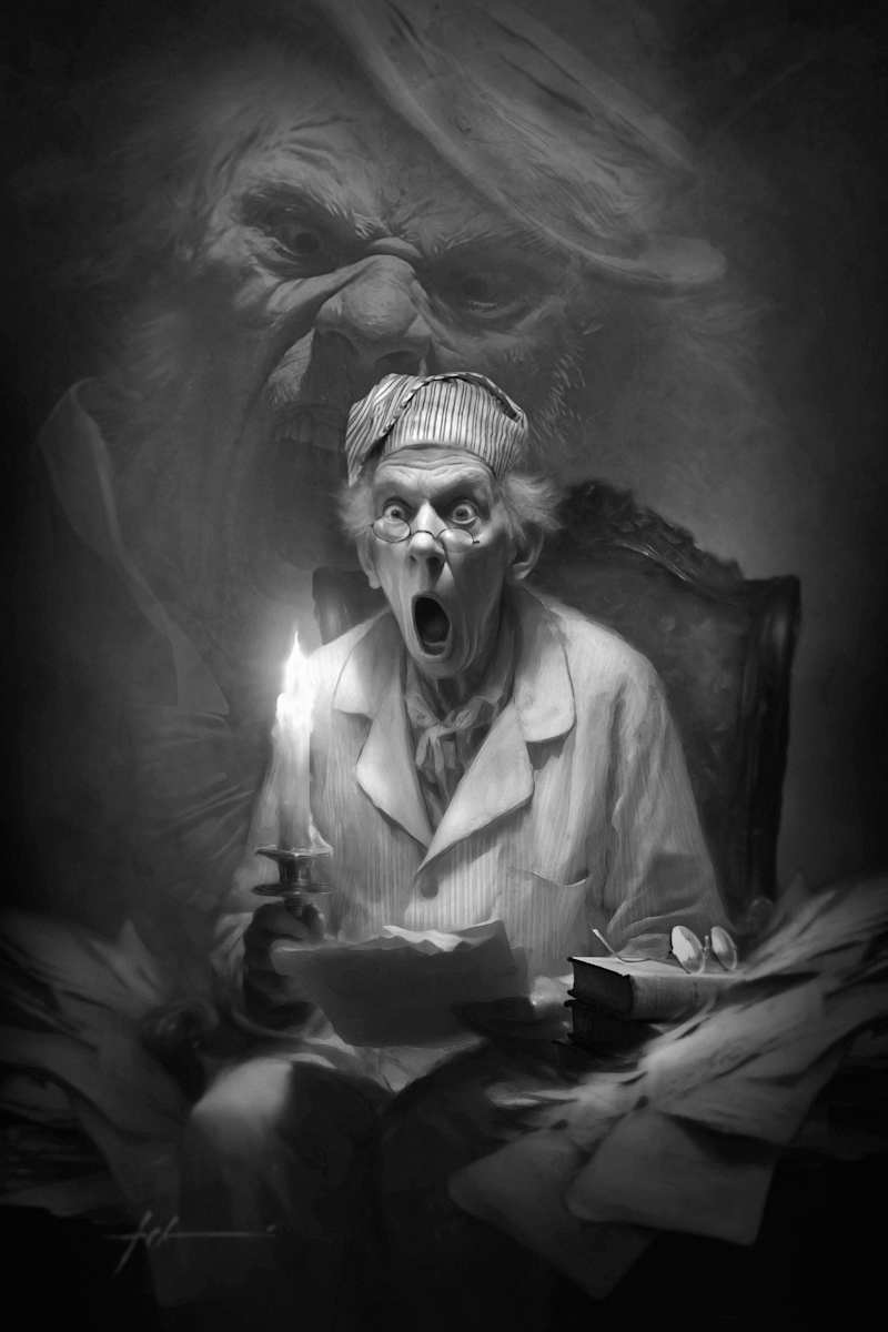 THE HAUNTING OF EBENEZER  by Jeff Echevarria, Image 1.