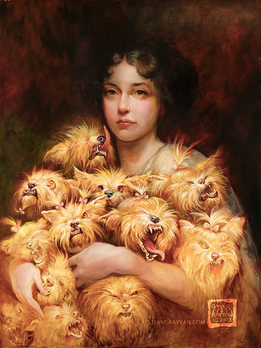 Yorkie Horde by Omar Rayyan 