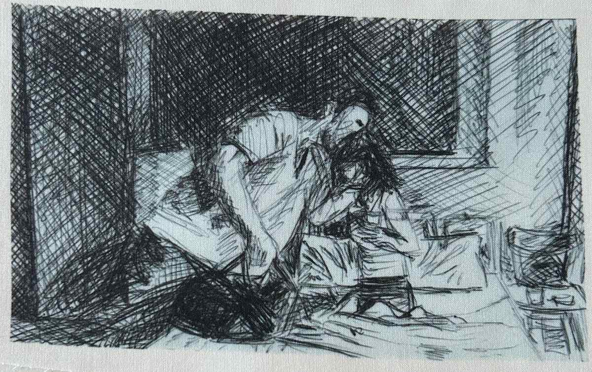 Tissu - Adieu by Marie Désert 