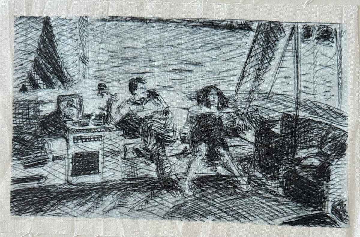 Tissu - Sur le bateau by Marie Désert, Image 1.