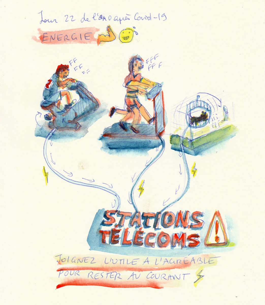 Jour 22 de l’an 0 après Covid - 19  - Énergie by Marie Désert  Image: Copyright Adagp, Paris 2020