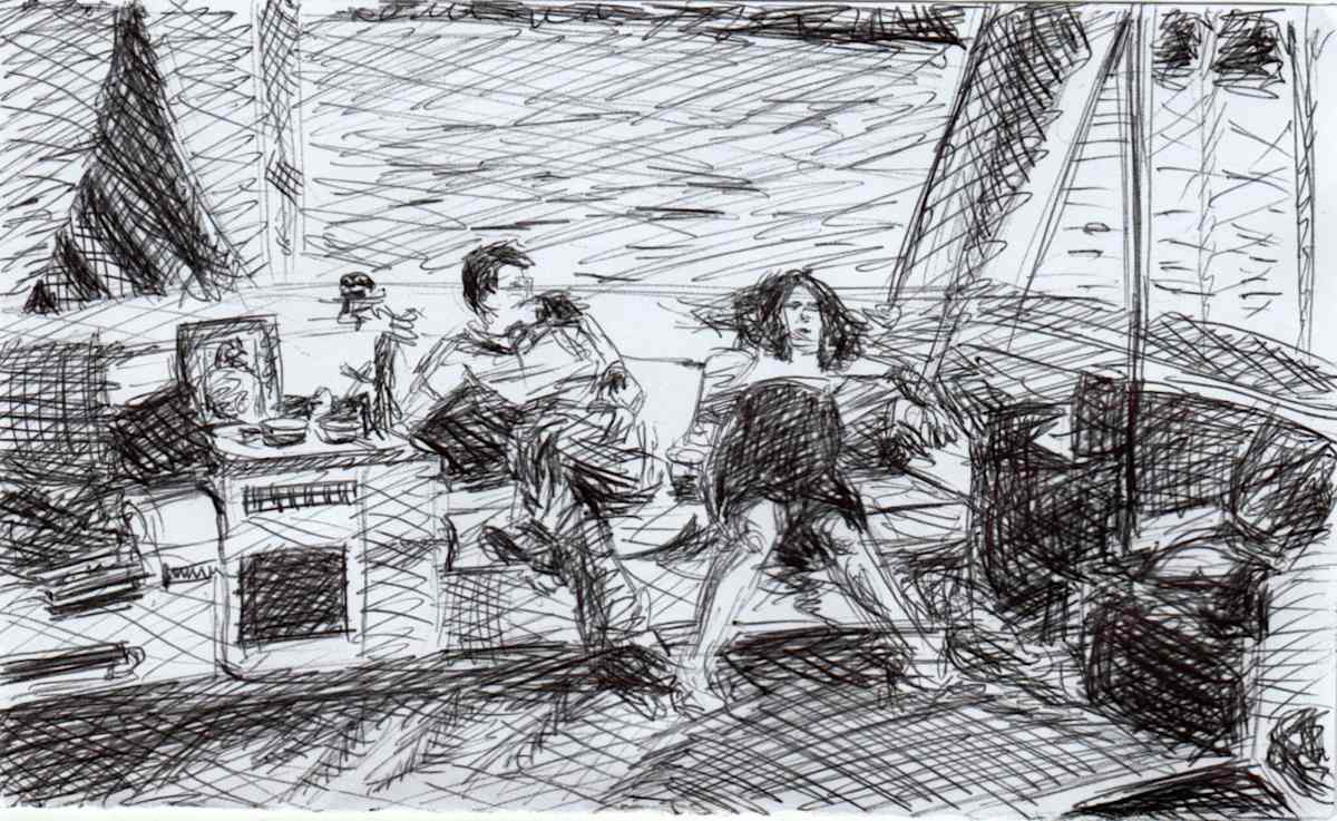 Sur un bateau by Marie Désert  Image: Copyright Adagp, Paris 2020. 