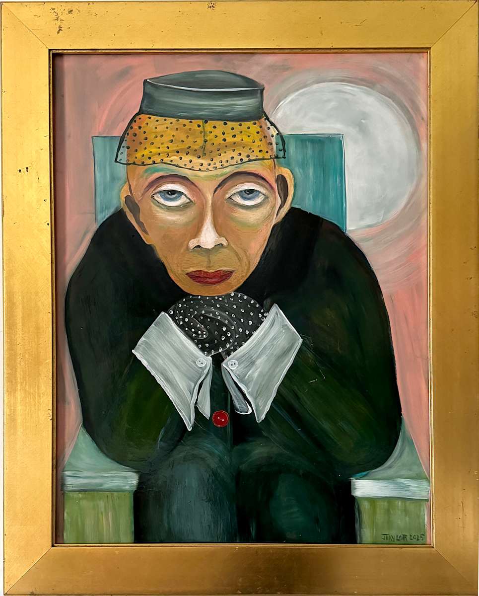 Lady in Veiled Hat by Jennifer Taylor 