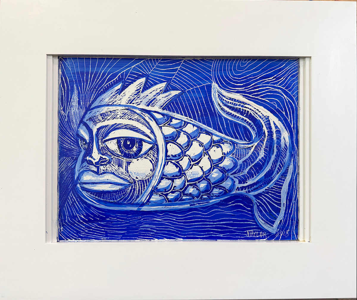 Fish Lines I by Jennifer Taylor 