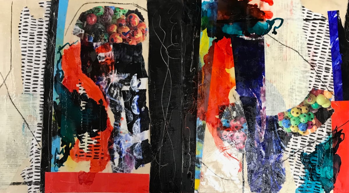 A Day in Town Diptych by Judith Visker, Image 1.