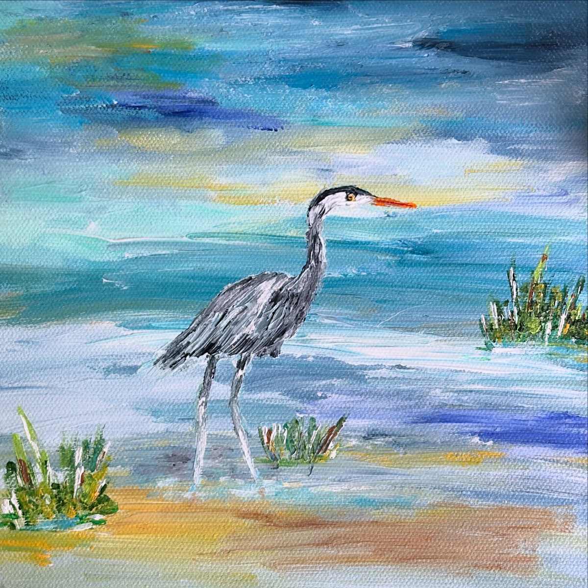 Blue Heron by A Wilson 