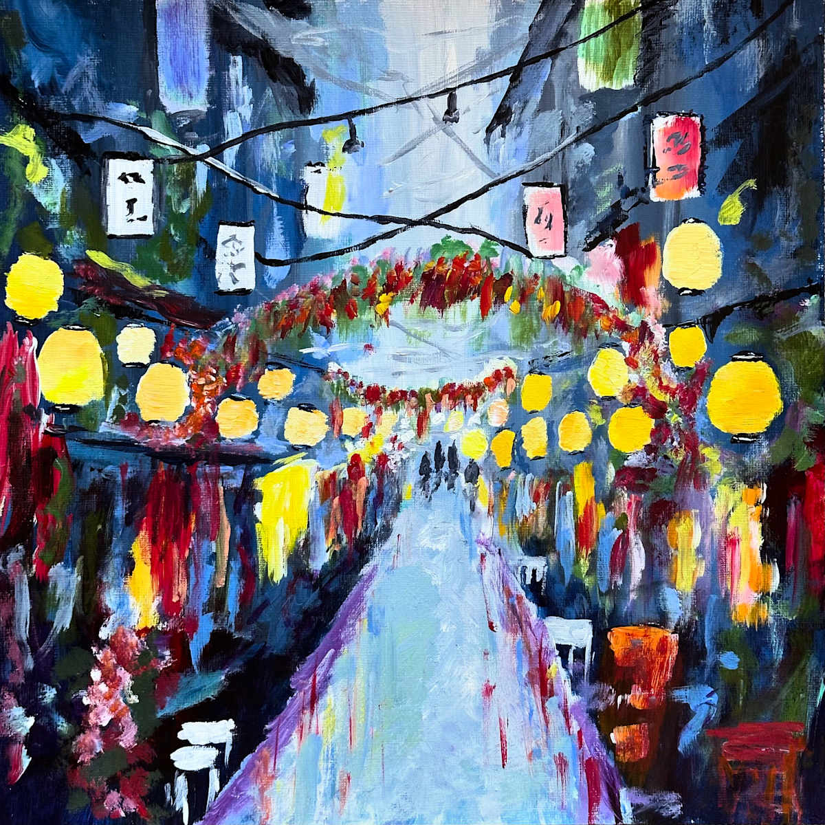 Omoide Yokocho in Bloom by A Wilson 