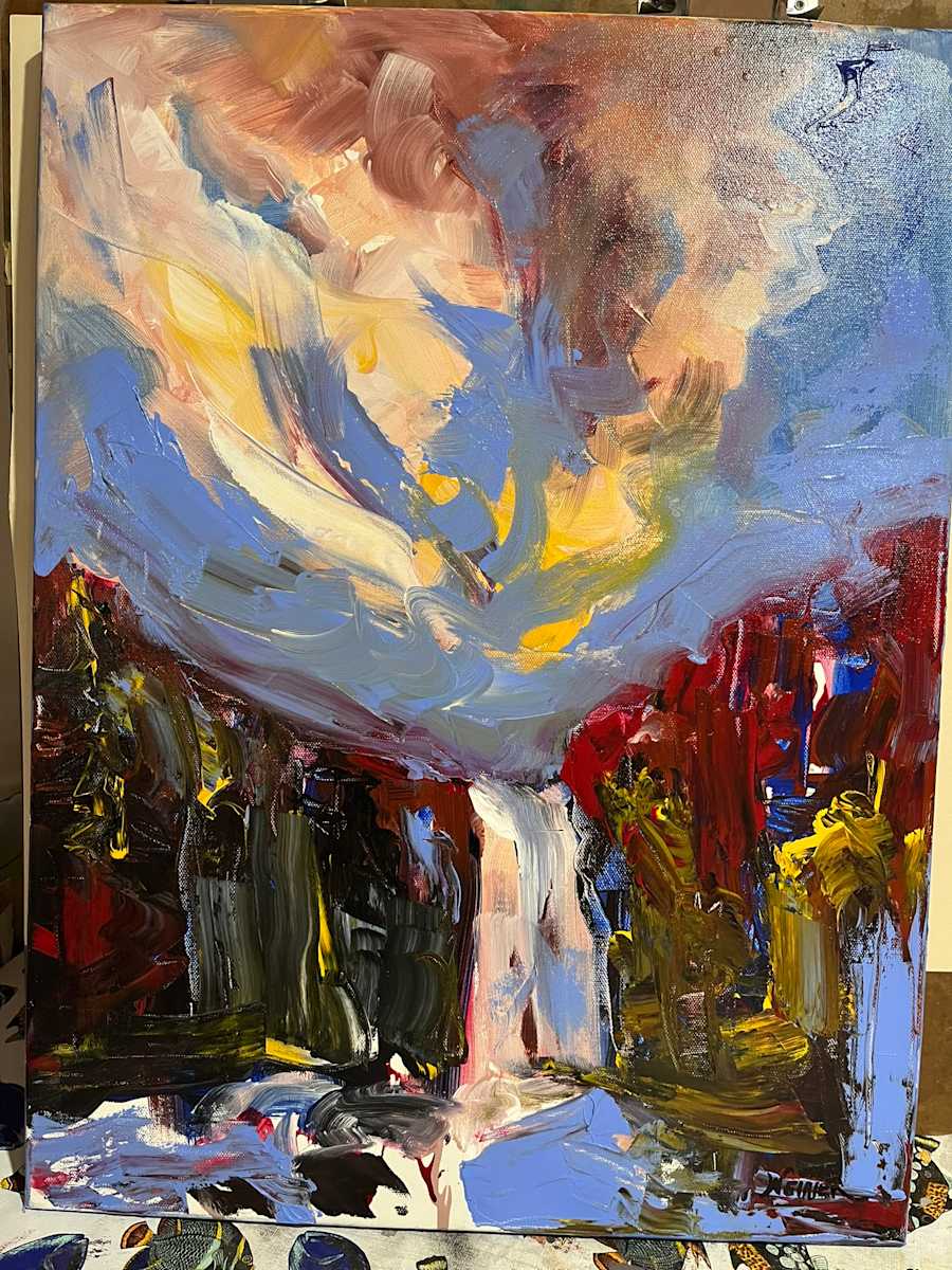 Vernal Falls (Revisited) by Elaine Weiner-Reed 
