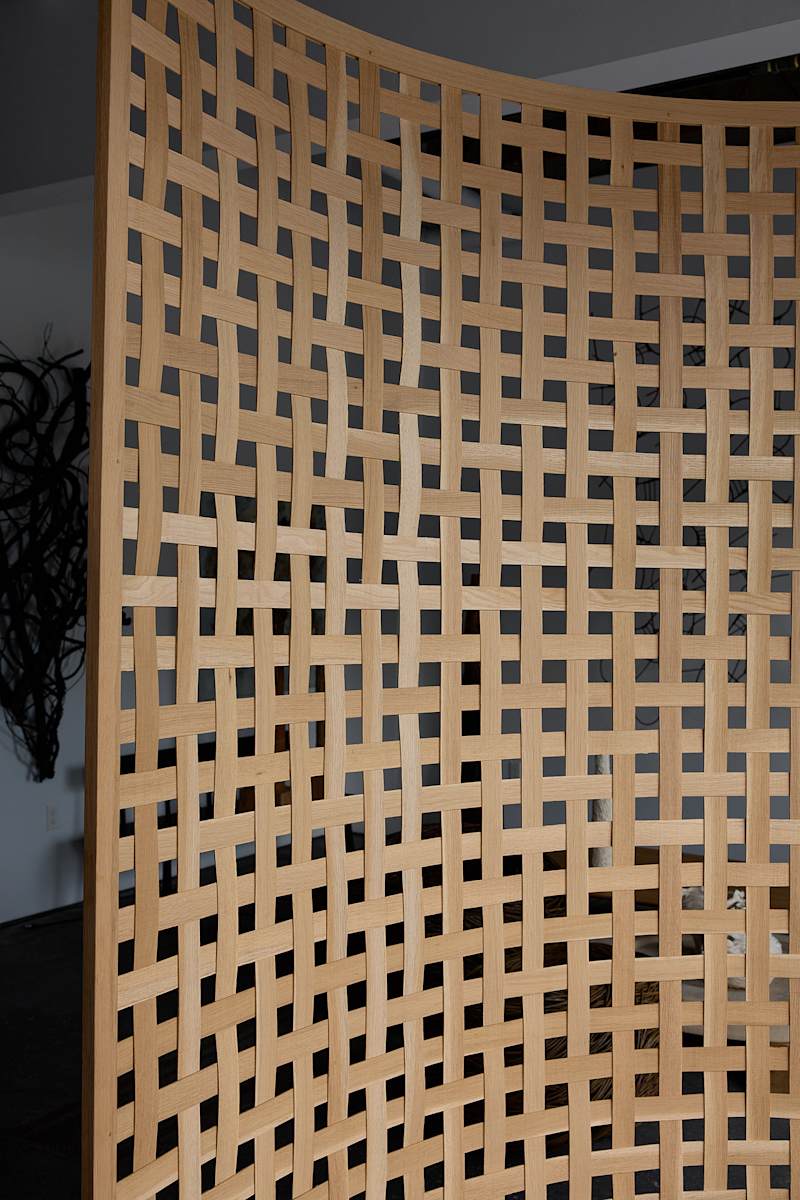 Curved Woven Wall (Room Divider) by Joshua Vogel and Whitney Young, Image 1.