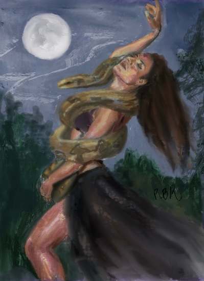 Moon Dancer 1 by Raven Burnes Kushner, Image 1.