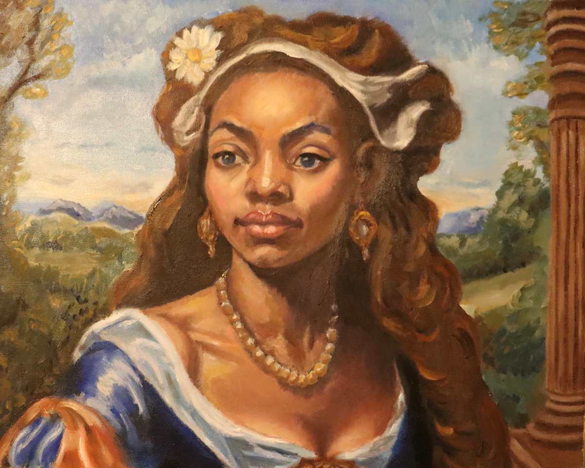 Lady Jane in Her Garden by Raven Kushner 