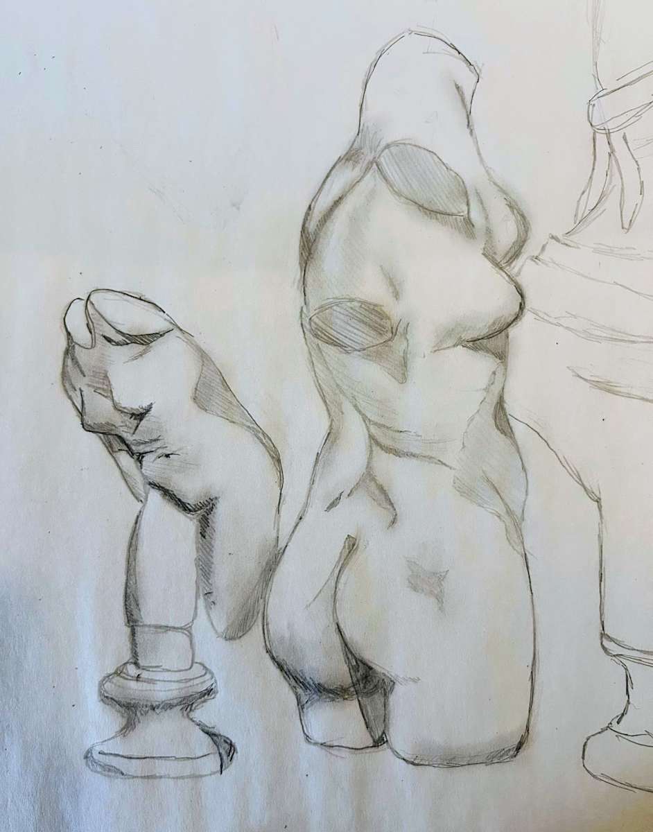 Female Figure Study X 2 by Sam Borden, Image 2.