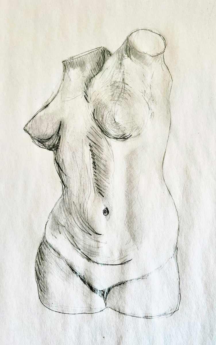Female Figure Study by Sam Borden 