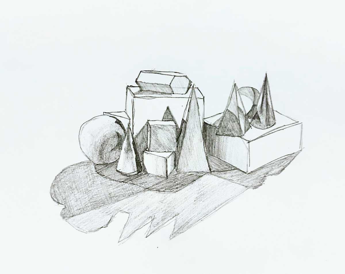 Geometric Still Life with Shadows by Sam Borden, Image 2.