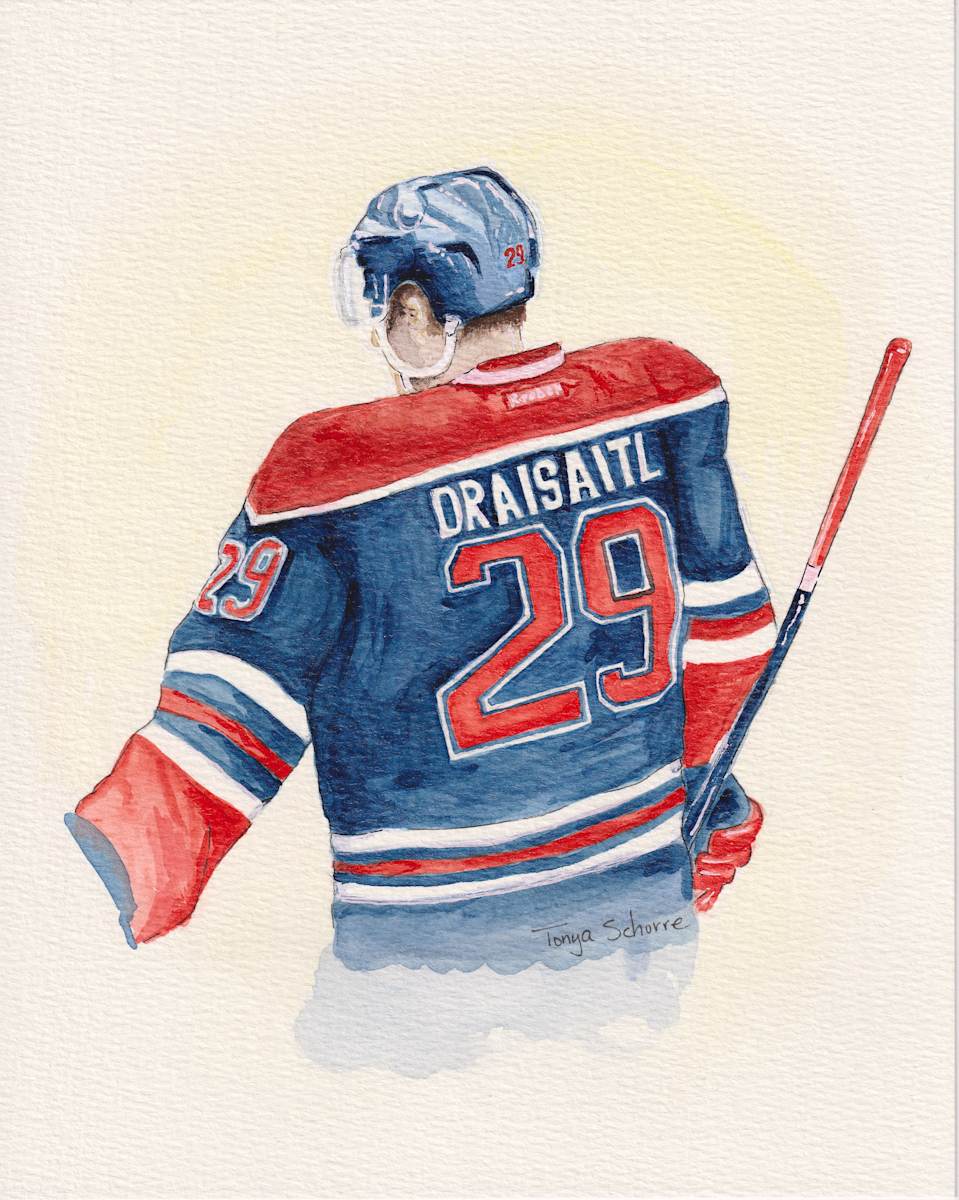 Hockey Player Likeness by Tonya Schorre 