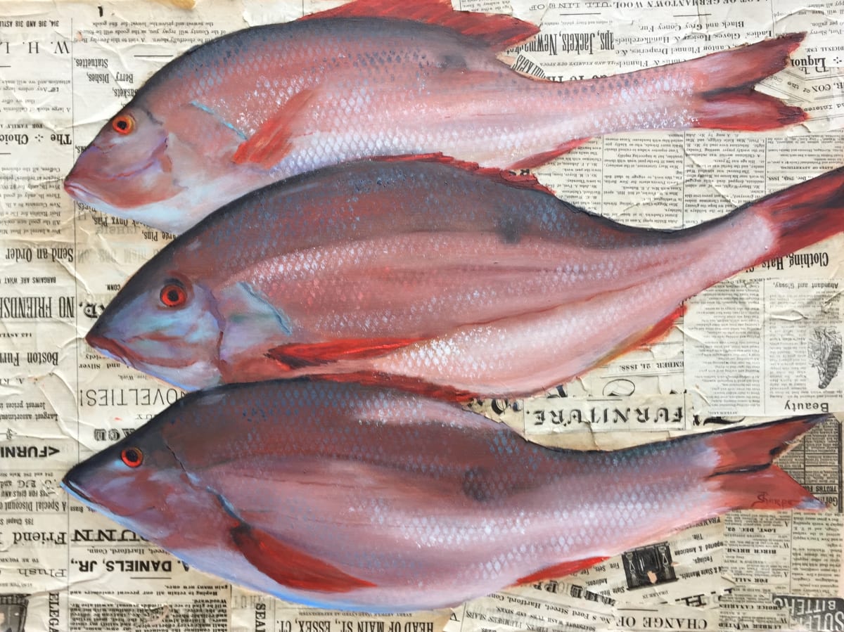 'Red Fish' by Phyllis Sharpe, Image 1.